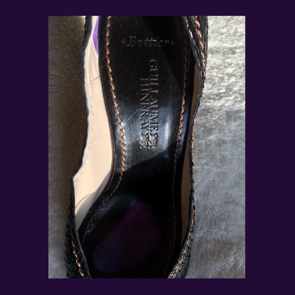 Guillaume  black  shoes from anaconda skin size 37 - Picture 7 of 8